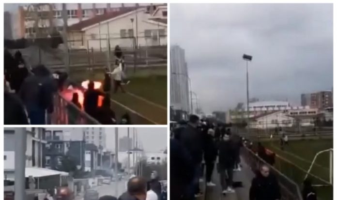 Arrestohen 5 tifozë nga Aerodromi i Shkupit  sulmuan tifozët shqiptar  Video 