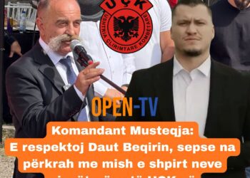 Komandant “Musteqja”: E respektoj Daut Beqirin, sepse na përkrah me mish e shpirt neve pjesëtarëve të UÇK-së