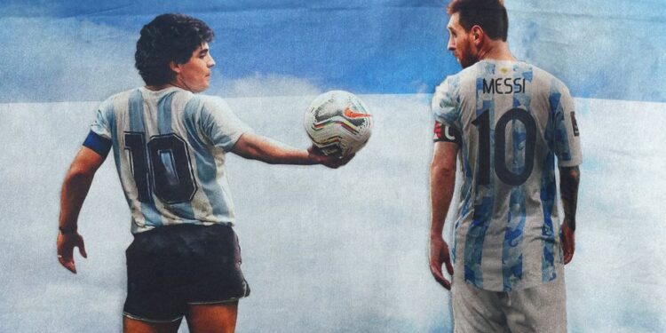 Messi dhe Maradona në gjunjë para “Mbretit”, tifozët brazilianë vendosin kush është më i miri