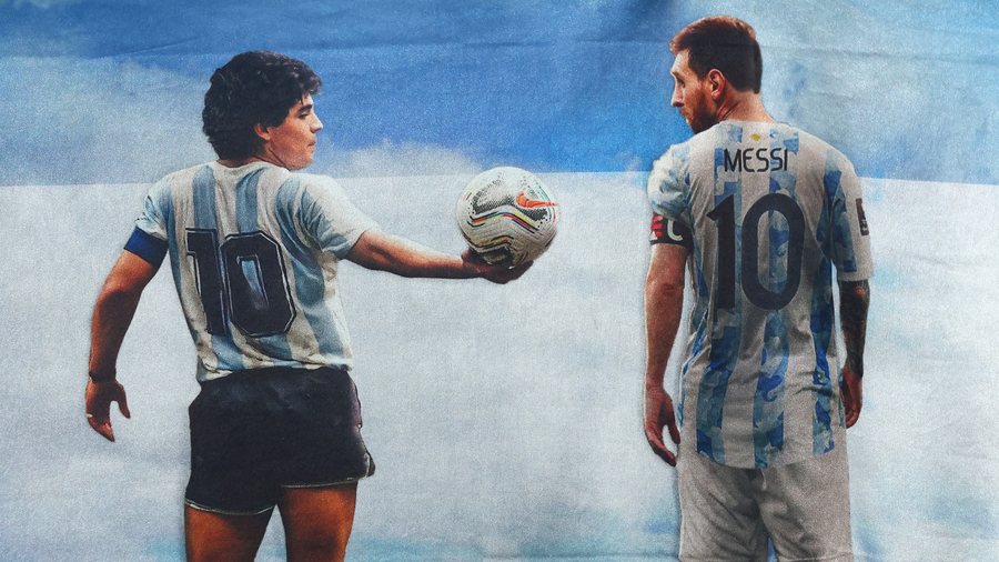 Messi dhe Maradona në gjunjë para  Mbretit   tifozët brazilianë vendosin kush është më i miri