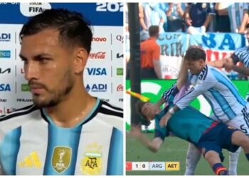 Goditi me grushte Gavin pas humbjes në finale, mesfushori Paredes tregon arsyen: Foli keq për Leo Messin, tha se nuk e ndihmuan dot arbitrat dhe VAR-i (VIDEO)